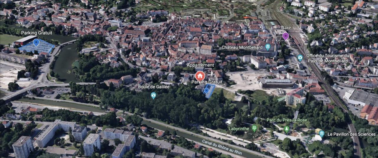 Appartement Avec Terrasse Et Parking Gratuit Accole Montbéliard Extérieur photo